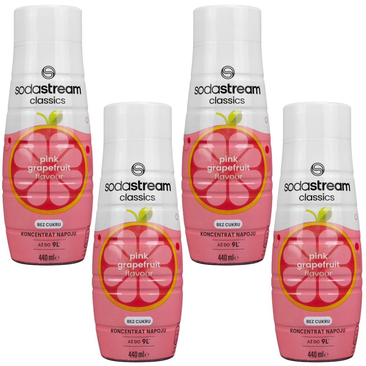 4x SYROP LEMONIADA DO SATURATORA SODASTREAM KONCENTRAT DO GAZOWANEJ WODY