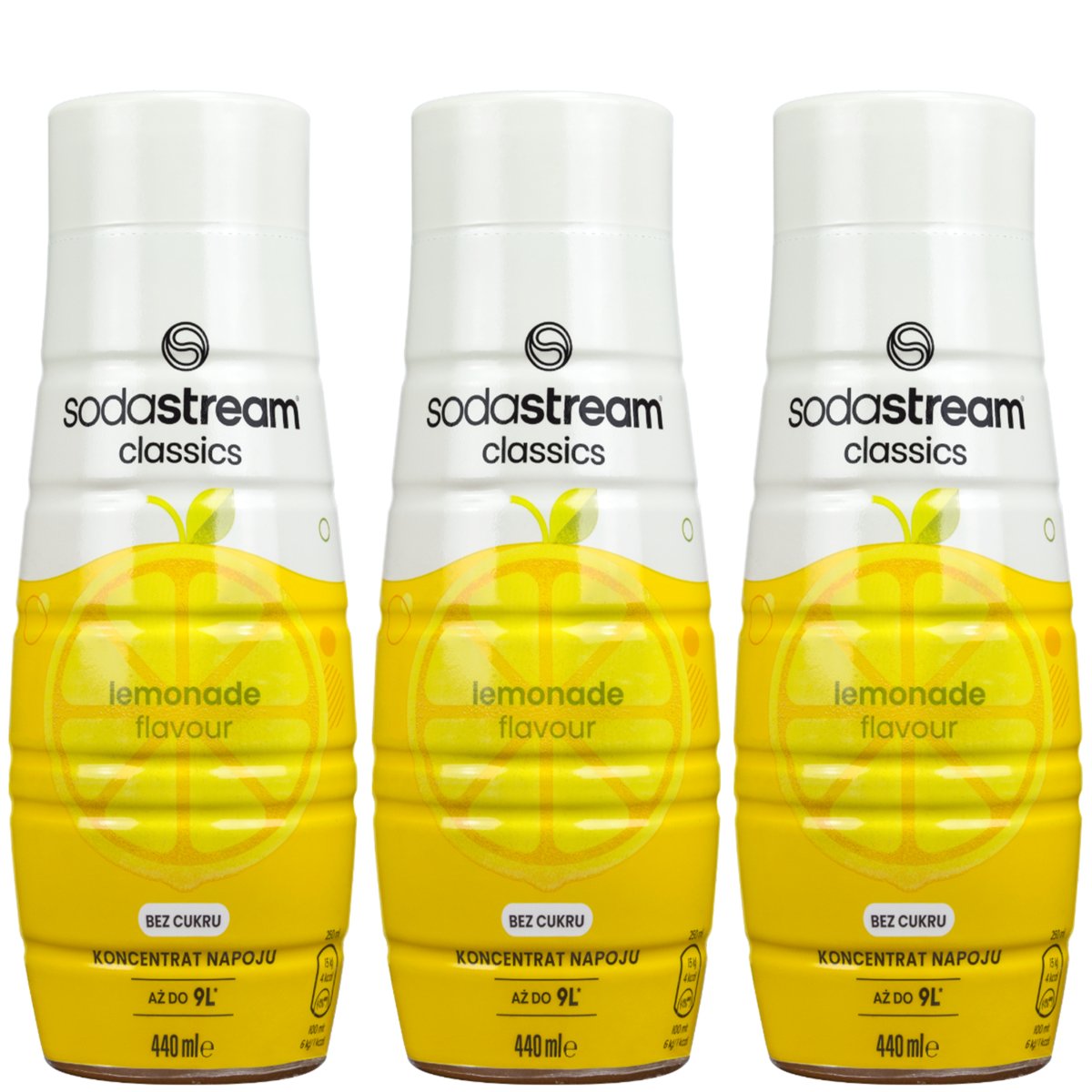 3x SYROP LEMONIADA DO SATURATORA SODASTREAM KONCENTRAT DO GAZOWANEJ WODY