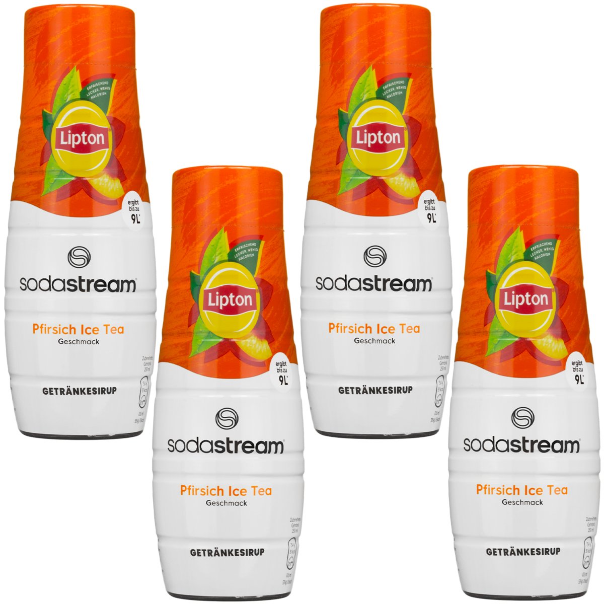 4x SODASTREAM SYROP KONCENTRAT LIPTON ICE TEA BRZOSKWINIA SOK DO WODY