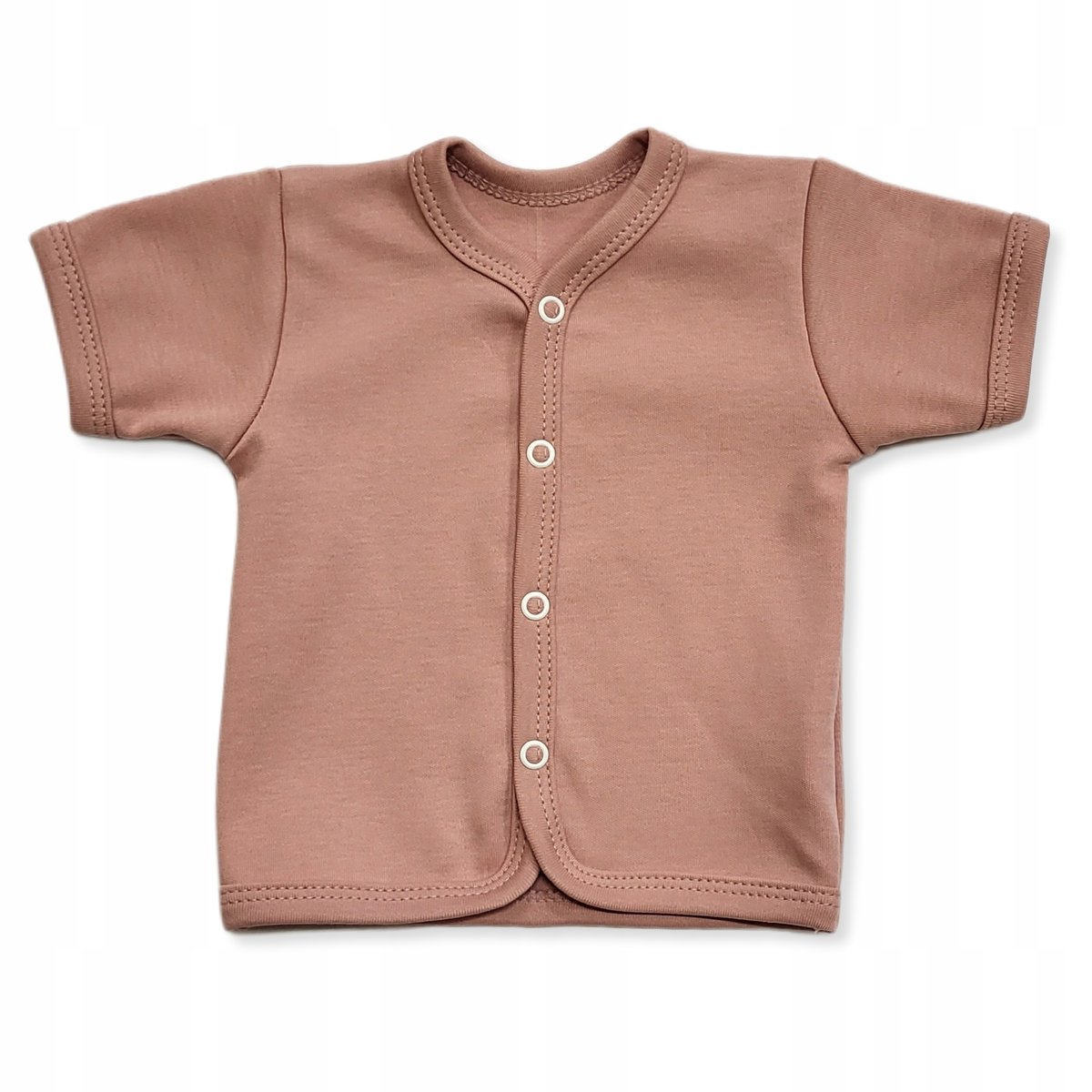 KAFTAN kaftanik 110 KOSZULKA bluzka ROZPINANA k/r dziecięca PUDER RÓŻ
