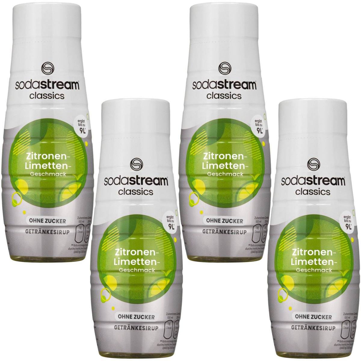 4x SYROP SODASTREAM CYTRYNA LIMONKA ZERO BEZ CUKRU KONCENTRAT DO WODY