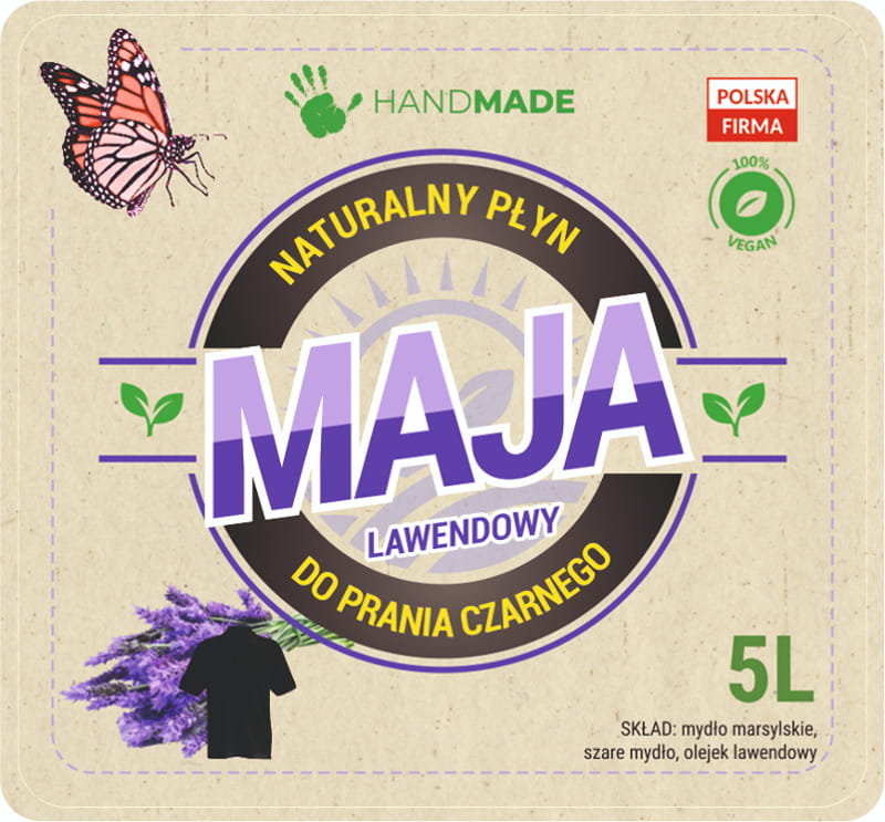 Eko Płyn do prania Maja do czarnego-Lawenda 4,5L