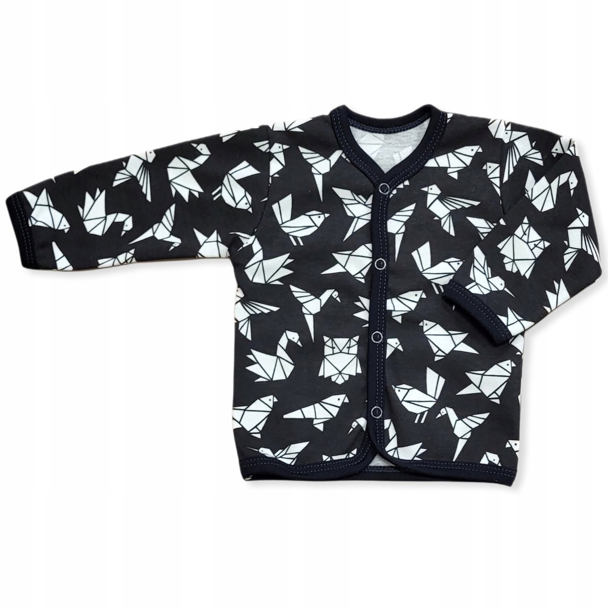 KAFTAN kaftanik 50 KOSZULKA bluzka rozpinana dla wcześniaka ORIGAMI