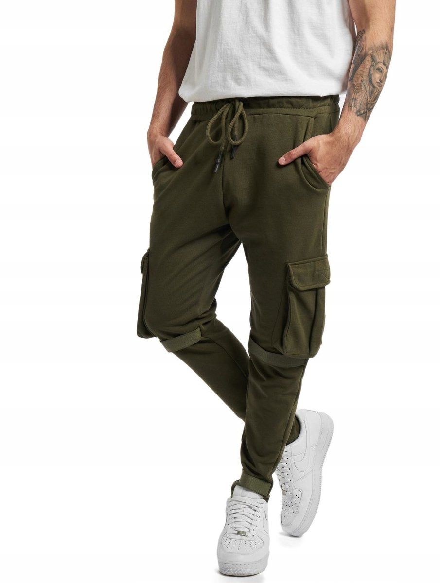 Spodnie dresowe DEF Coda cargo jogger khaki 2XL