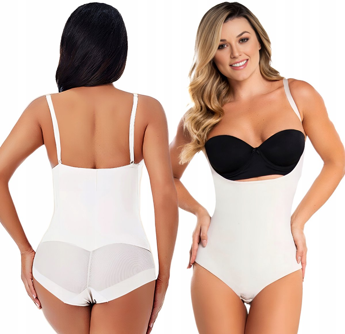 BODY DAMSKIE WYSZCZUPLAJĄCE KORYGUJĄCE MODELUJĄCE BRZUCH GORSET MAJTKI