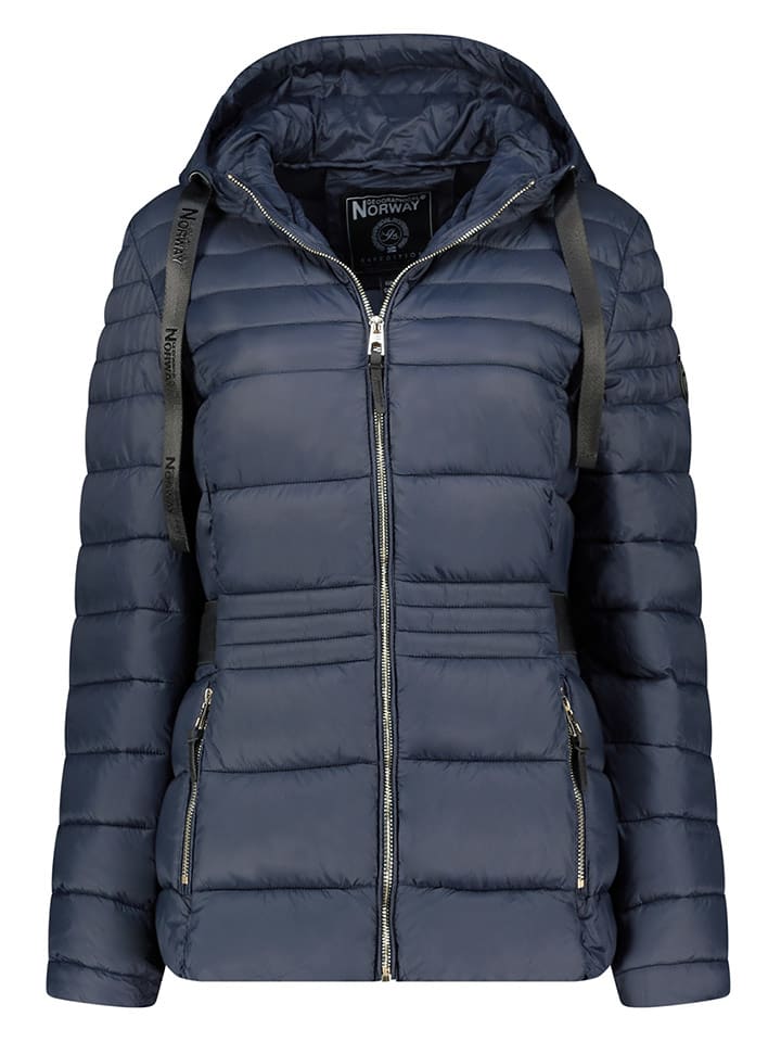 Geographical Norway Kurtka pikowana w kolorze granatowym