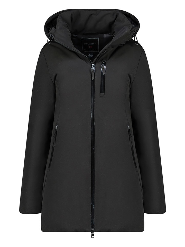 Geographical Norway Parka w kolorze czarnym