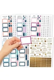 Naklejek do planerów i Bullet Journal 7 arkuszy