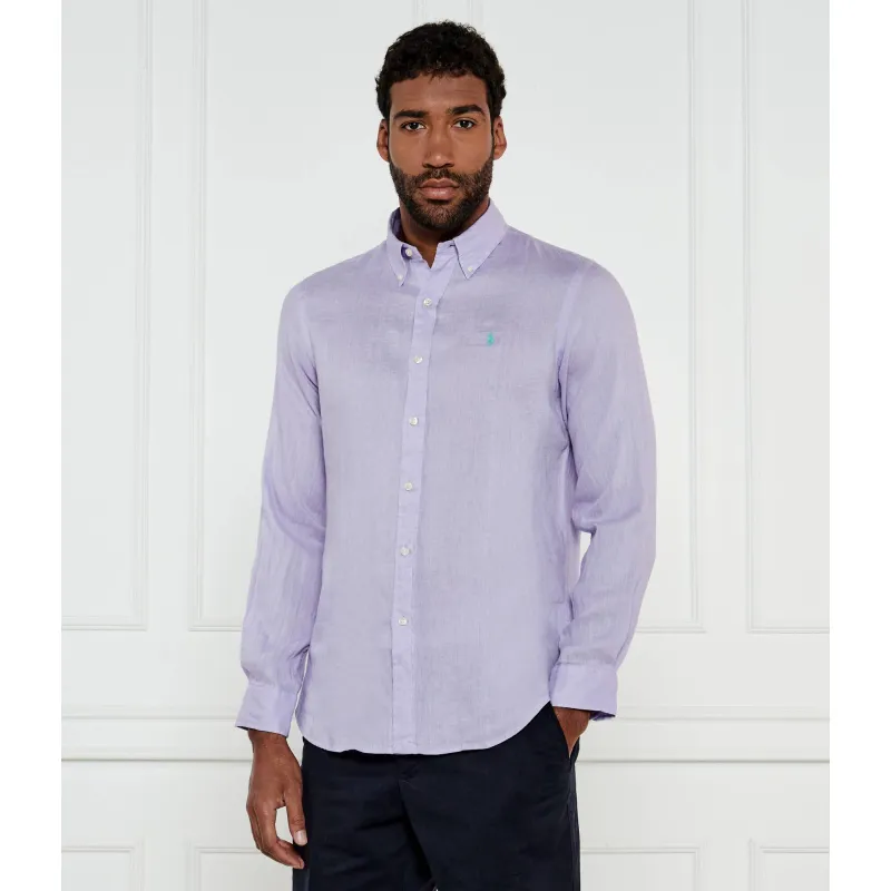 POLO RALPH LAUREN Lniana koszula Custom fit