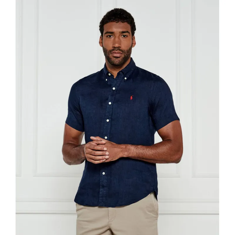 POLO RALPH LAUREN Lniana koszula Custom fit