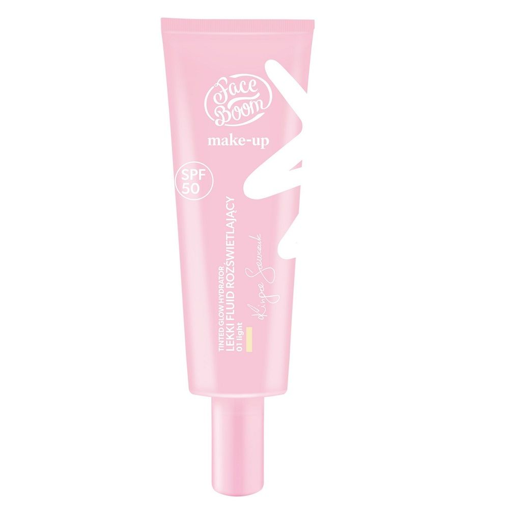FACE BOOM Make-Up Tinted Glow Hydrator lekki fluid rozświetlający 01 30g
