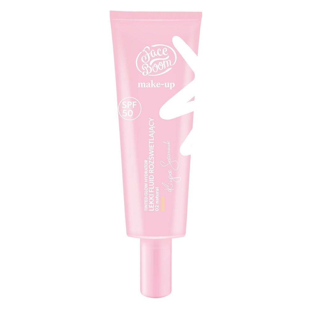 FACE BOOM Make-Up Tinted Glow Hydrator lekki fluid rozświetlający 02 30g