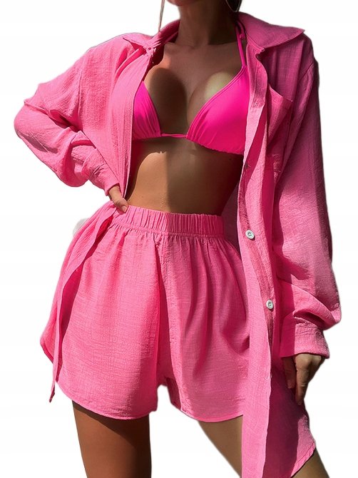 KOMPLET PLAŻOWY KOSZULA I SPODENKI NA LATO XL