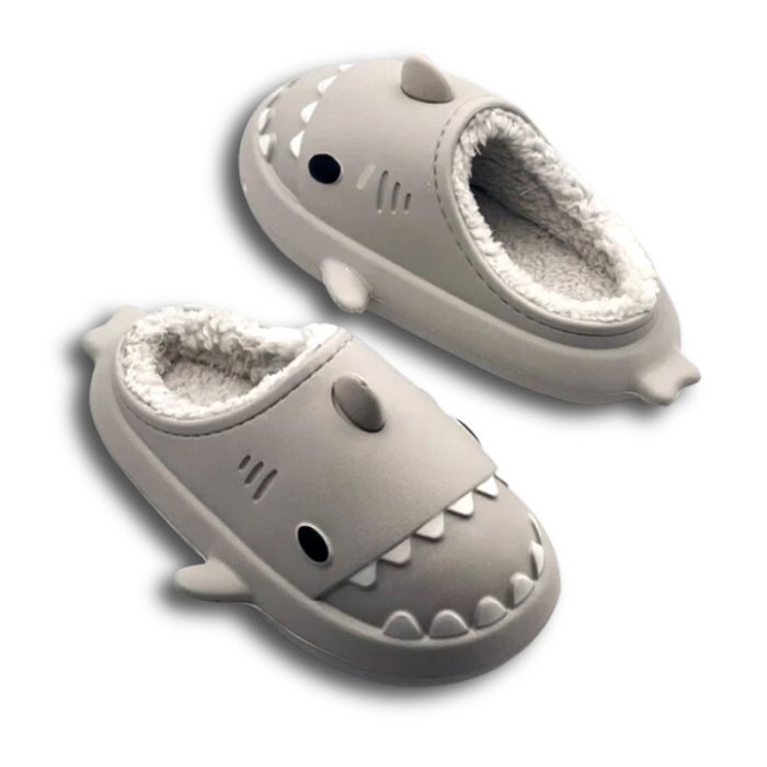 KAPCIE DOMOWE PLUSZOWE REKINY OCIEPLANE LACZKI SHARK 44-45