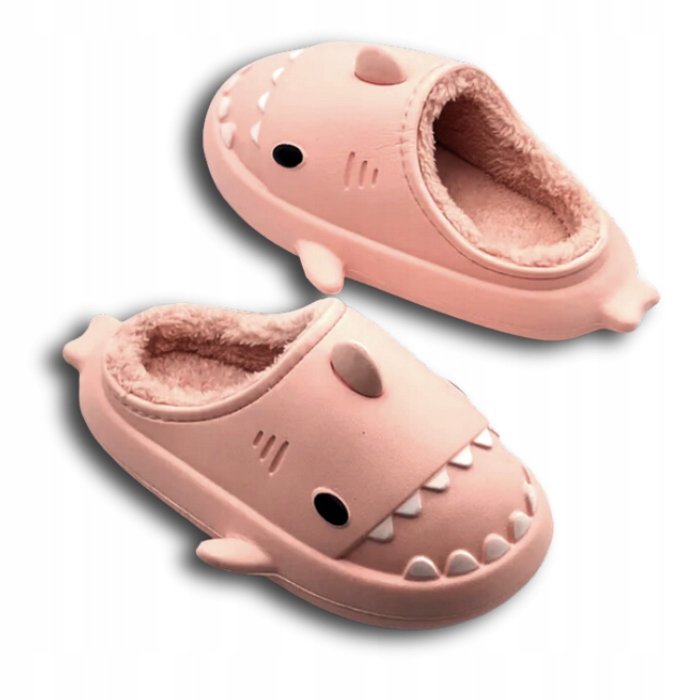 KAPCIE DOMOWE PLUSZOWE REKINY OCIEPLANE LACZKI KLAPKI SHARK 40-41