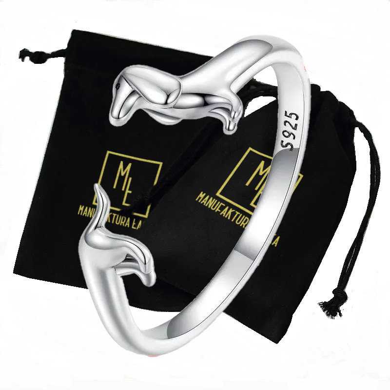 Pierścionek Srebrny Srebro 925 Damski Jamnik Prezent Manufaktura