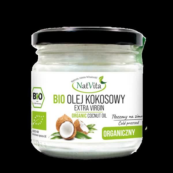 Olej Kokosowy BIO Extra Virgin 200ml- NatVita