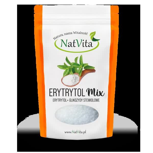 Erytrytol Mix + Stewia ekstrakt 95% 800g- NatVita