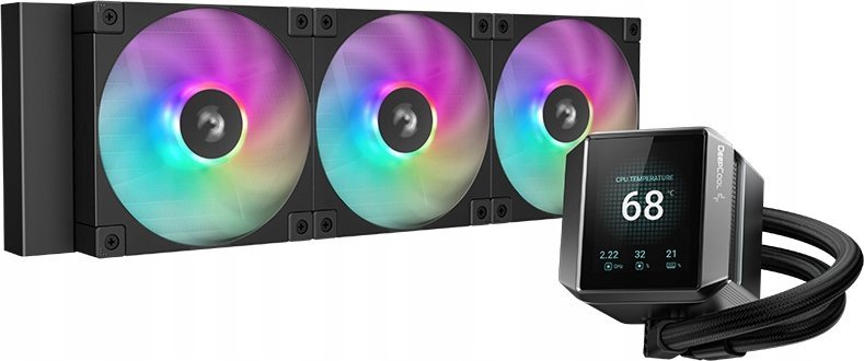 DeepCool MYSTIQUE 360 ARGB Procesor Chłodnica cieczy all-in-one 12 cm Czarny 1 szt.