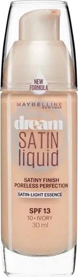 Maybelline Maybelline, Dream Satin, Liquid Foundation, 10, Ivory, SPF 13, 30 ml For Women