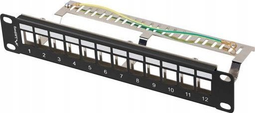 PATCH PANEL PUSTY 12 PORT 1U 10