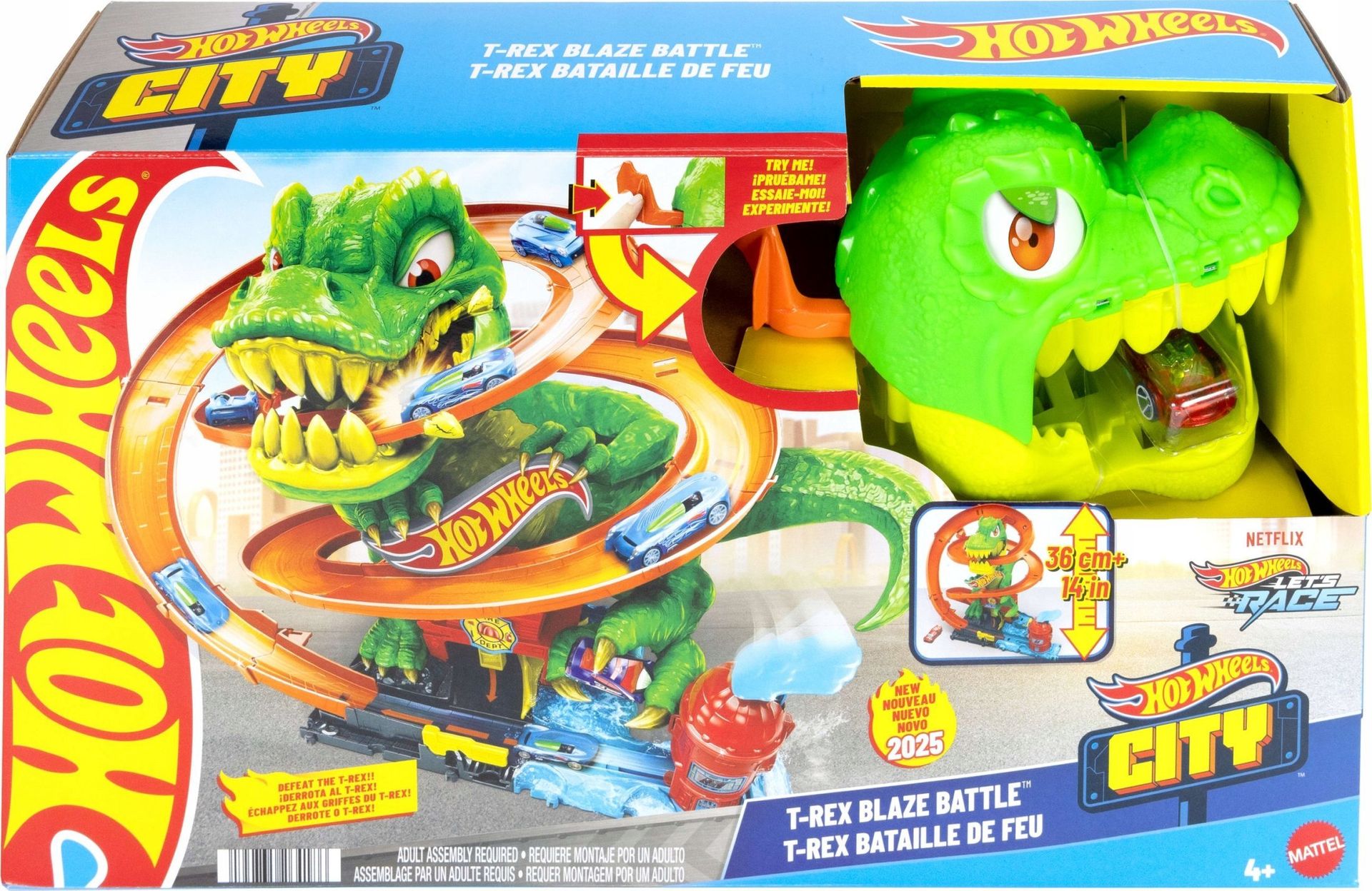 Mattel HW rinkinys „Dinozauras gaisrinėje“ JBM73