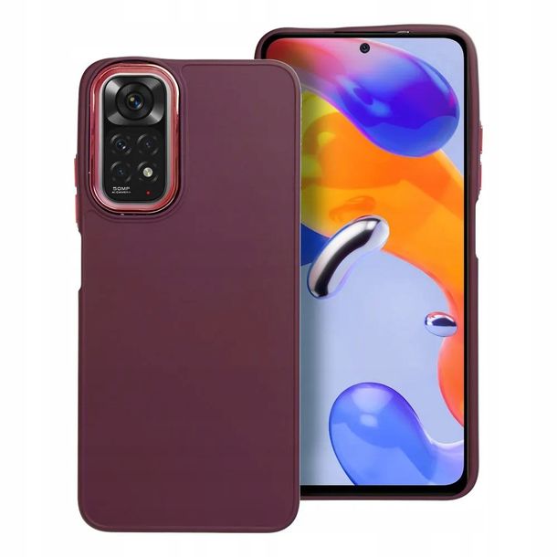 Matowe Etui Na Telefon Z Ramką Do Xiaomi Redmi Note 11 11s + Szkło Ochronne