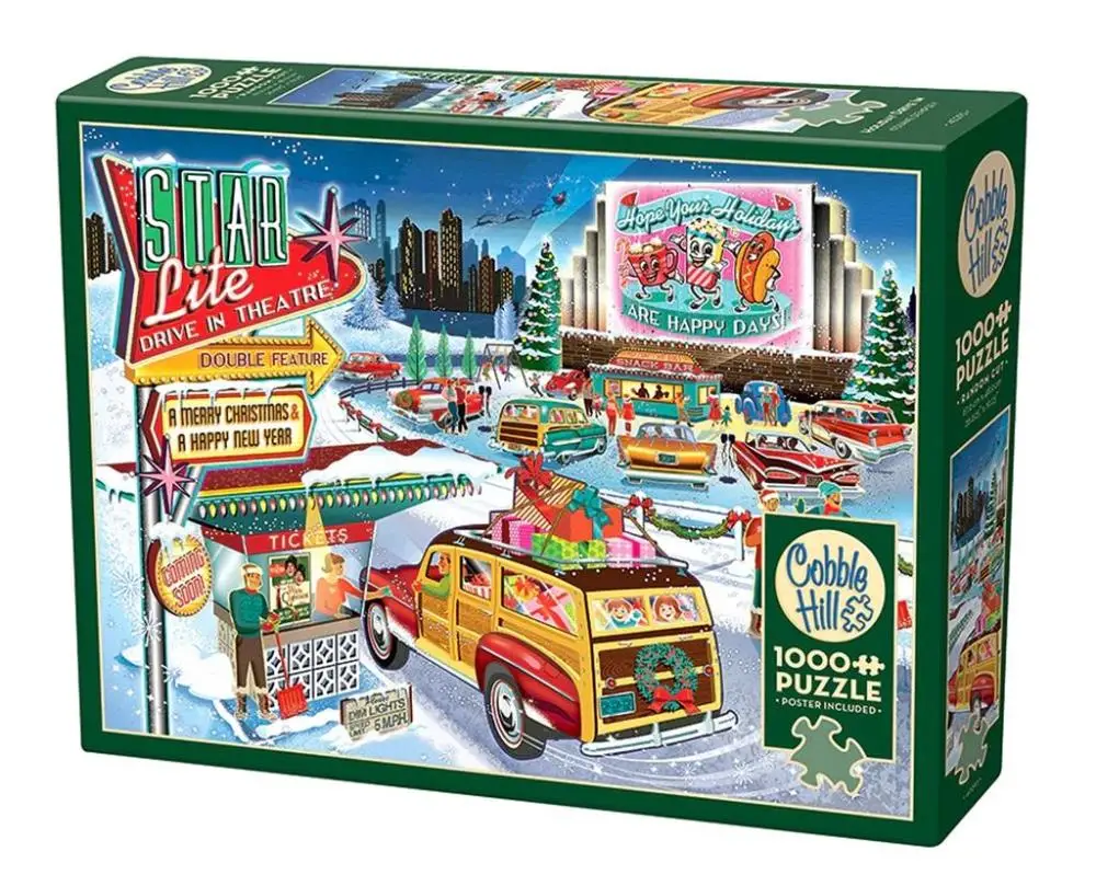 Puzzle 1000 Kino samochodowe G3 - Cobble Hill