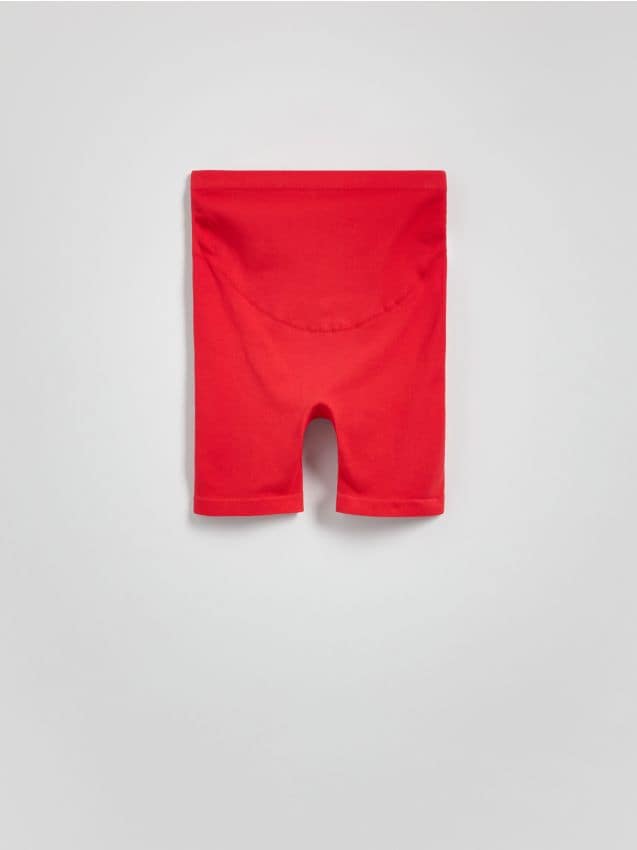 Reserved - Bezszwowe kolarki z szerokim pasem - czerwony