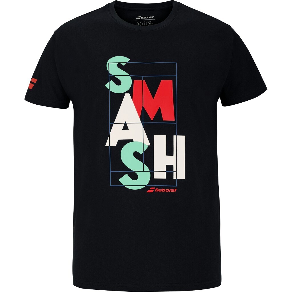 Koszulka męska Babolat Exercise Message Tee Men Black S
