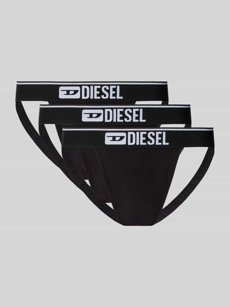 Jockstrapy z elastycznym pasem z logo w zestawie 3 szt. model ‘UMBR’