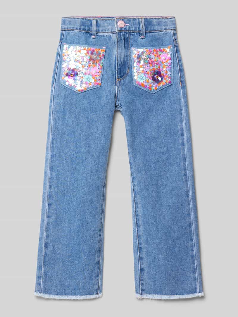 Jeansy o kroju regular fit z 5 kieszeniami