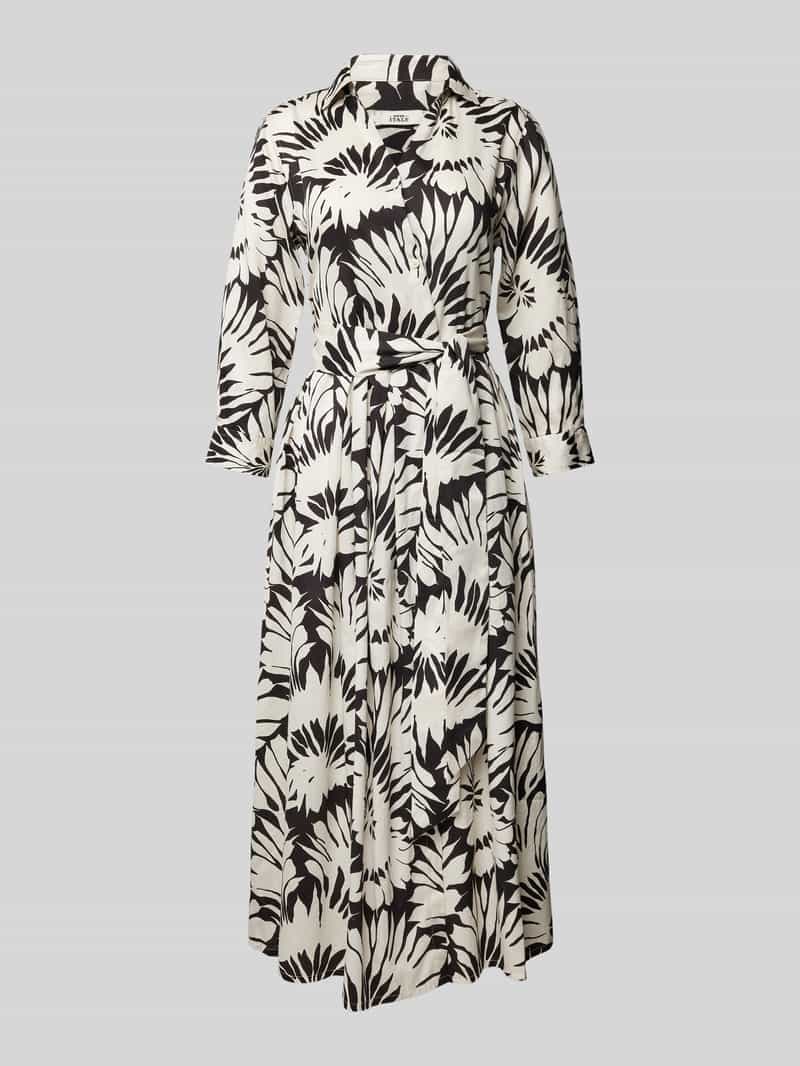 Długa sukienka z wiązanym paskiem model ‘JULENE’