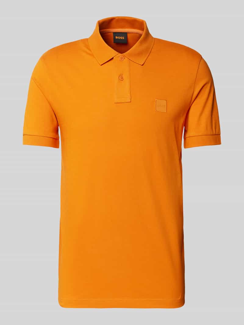 Koszulka polo o kroju slim fit z naszywką z logo model ‘Passenger’
