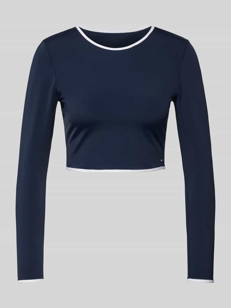 Top bikini z długim rękawem