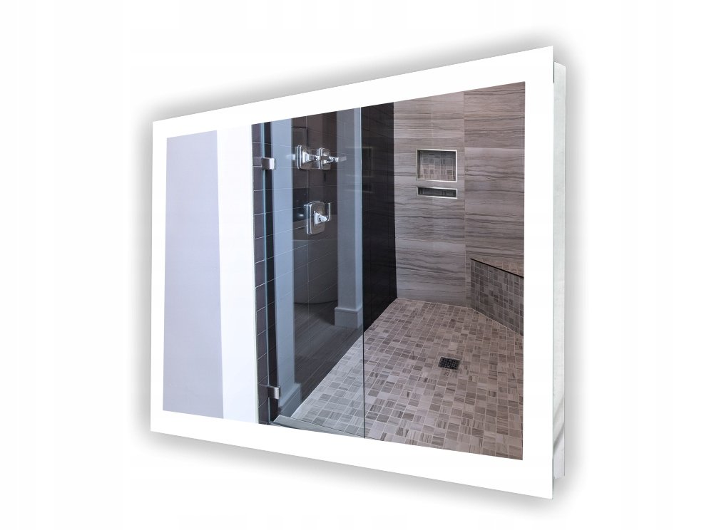 LUSTRO LED PODŚWIETLANE ŁAZIENKOWE 120x90 WYMIARY
