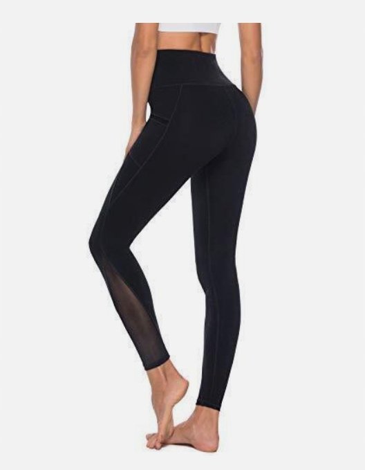 Legginsy do jogi, fitness - 3/4 z kieszeniami