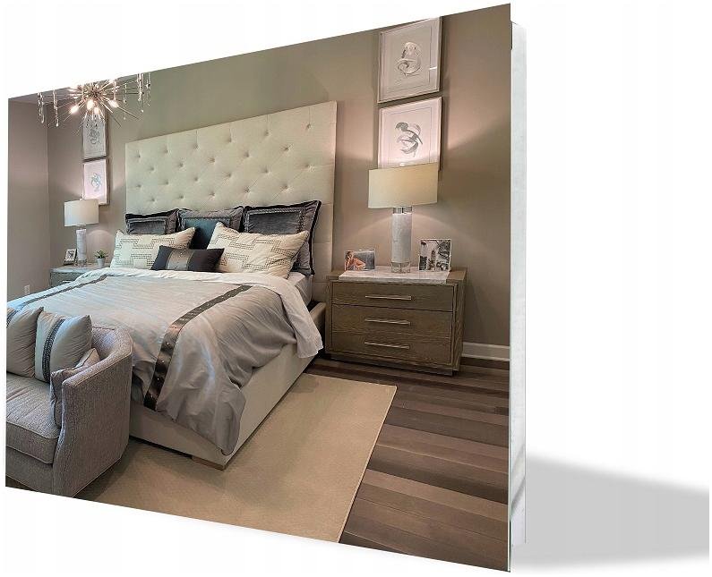 LUSTRO SREBRNE GOTOWE DO MONTAŻU SZLIFOWANE 100x70