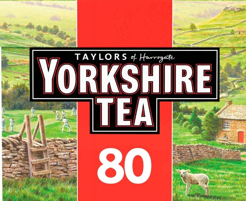 Yorkshire Tea 80 herbata UK + ciastka Lotus 125g