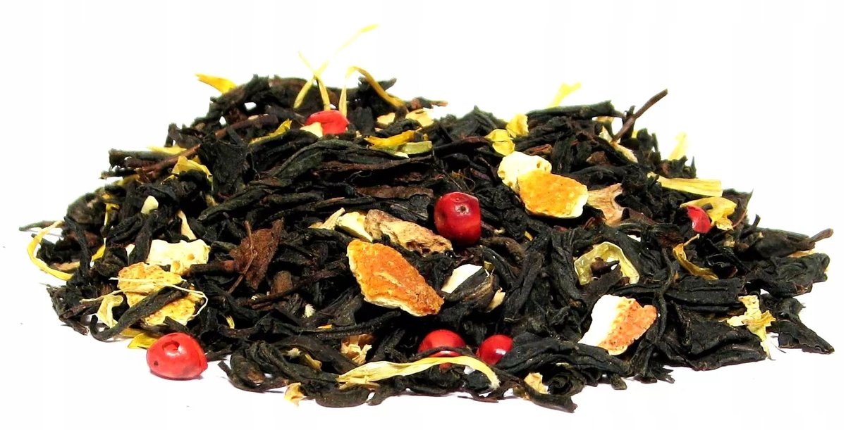 Herbata czarna aromatyzowana imbirowo - pomarańczowa 100g