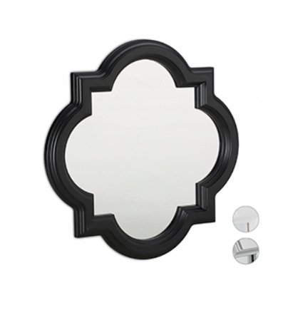 Lustro Relaxdays ścienne rama tworzywo sztuczne 39,5 x 39,5 mm