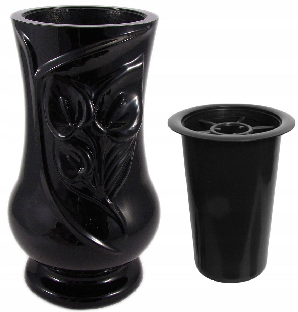 Wazon nagrobny nagrobkowy na nagrobek z kwiatkiem