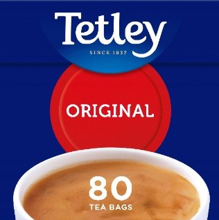 Herbata czarna ekspresowa Tetley 250 g 80 torebek