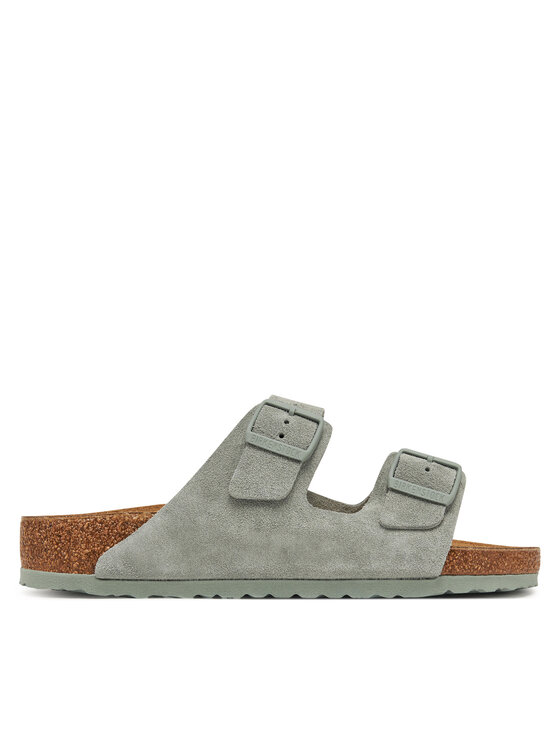 Birkenstock Klapki Arizona zamsz 1029146 Zielony