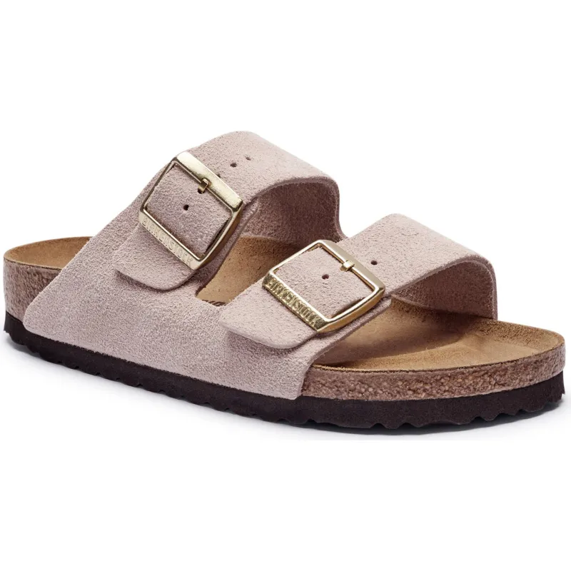 Birkenstock Klapki Arizona narrow fit zamsz