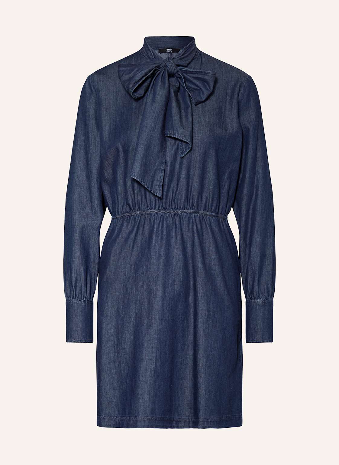 Riani Sukienka Z Kokardą W Stylu Jeansowym blau