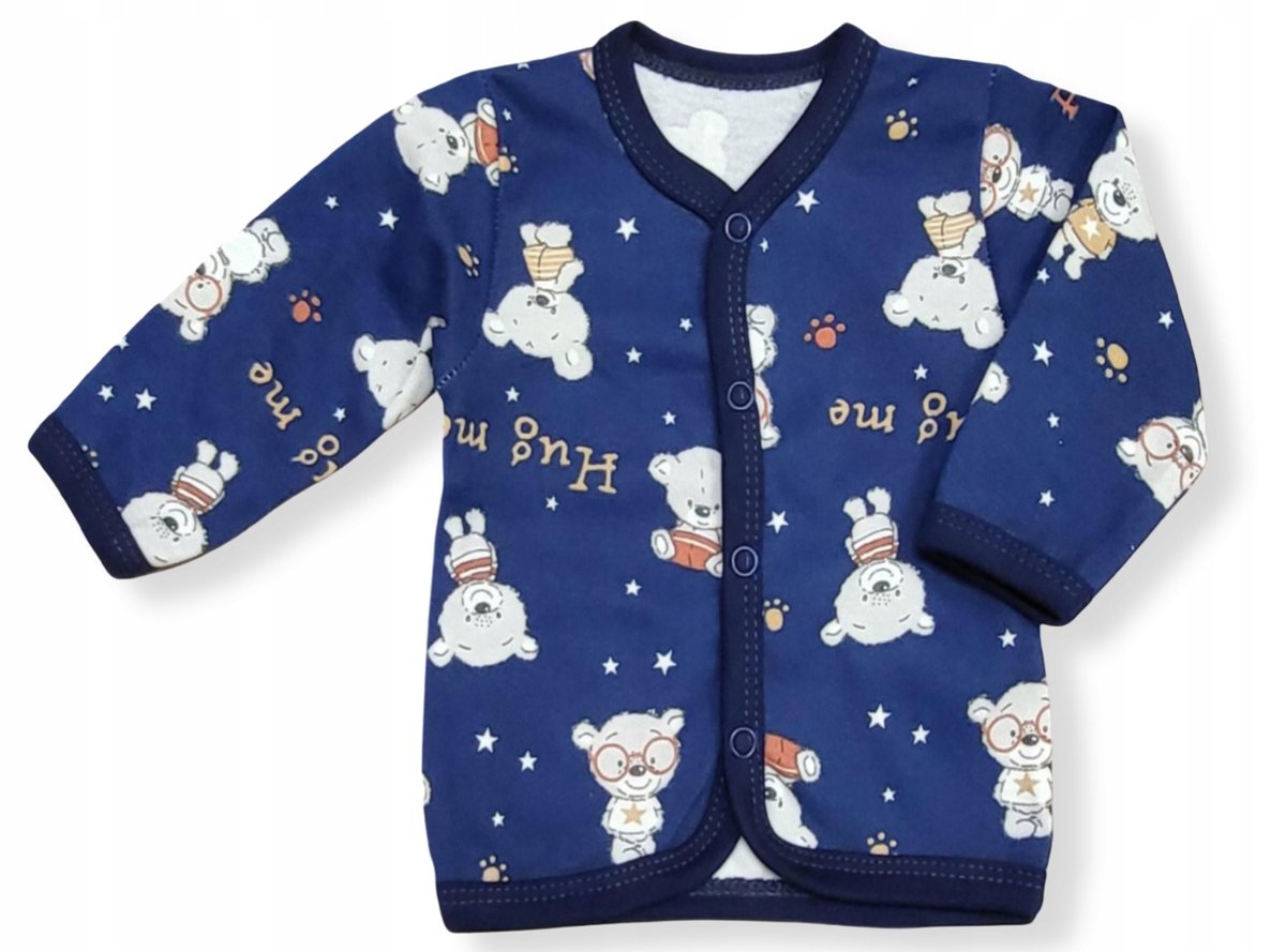 KAFTAN kaftanik 56 KOSZULKA bluzka rozpinana dla noworodka w MISIE