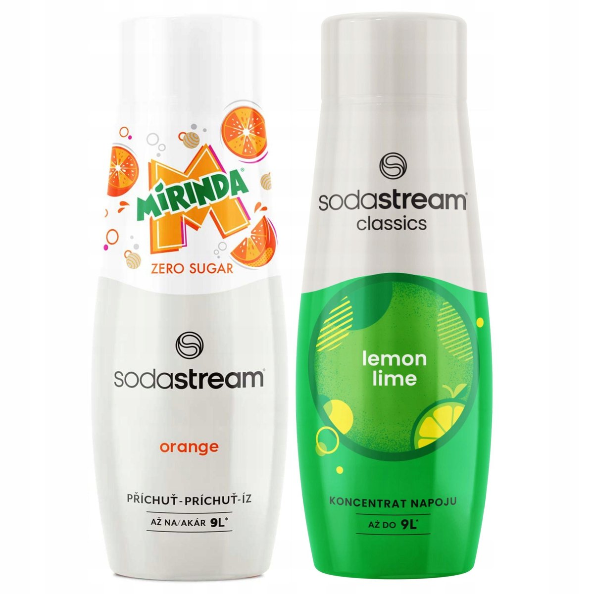 SODASTREAM Mirinda Zero + Lemon Lime zestaw syropów do saturatora 2 szt.