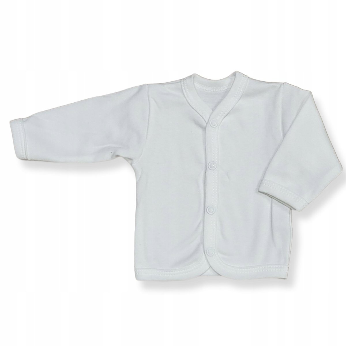 KAFTAN kaftanik 62 KOSZULKA bluzka rozpinana NIEMOWLĘCA gładka ŚMIETANKOWA