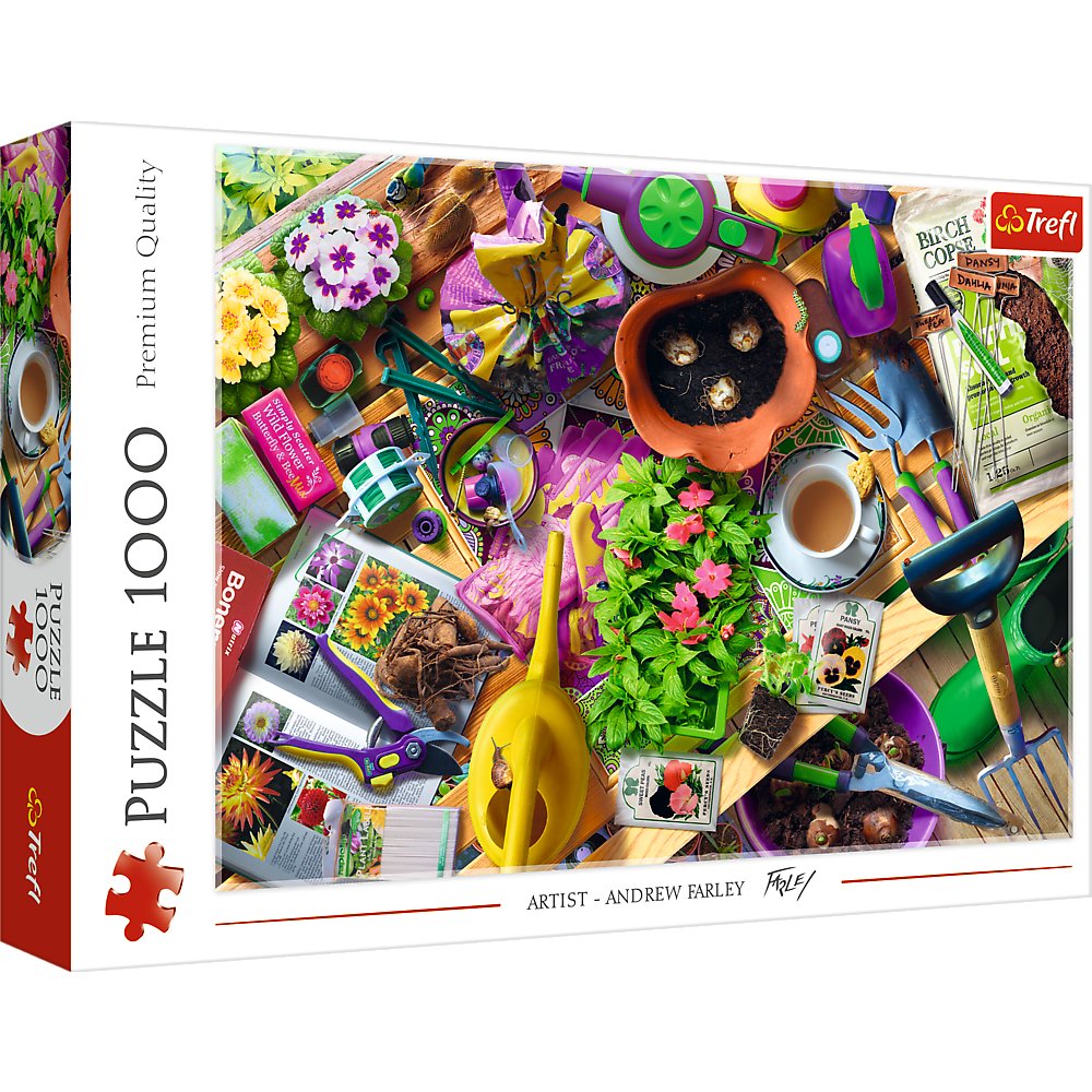 Puzzle, Trefl, Porządki w ogrodzie, 1000 el.